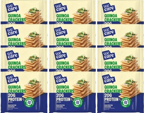 Wecare - high protein - quinoa crackers - 12 x 100 g
