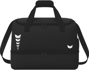 Erima intro line (size medium) sporttas met bodemvak - zwart | maat: m