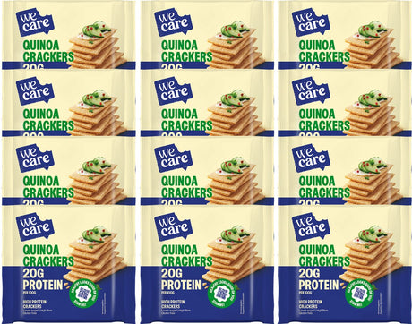 Wecare - high protein - quinoa crackers - 12 x 100 g