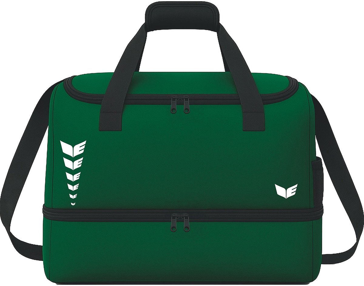 Erima intro line (size large) sporttas met bodemvak - smaragd | maat: l