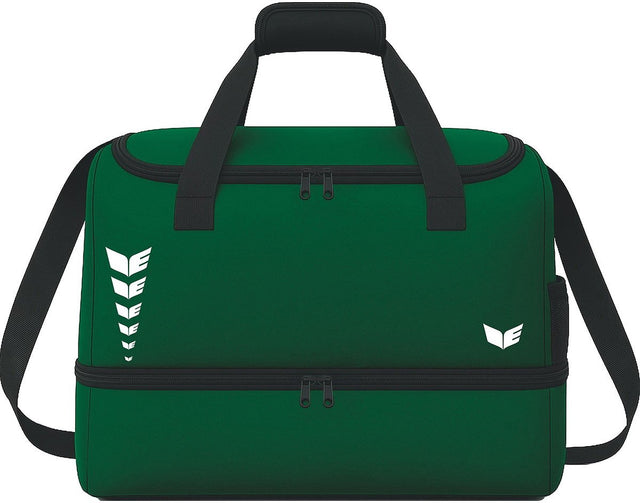Erima intro line (size large) sporttas met bodemvak - smaragd | maat: l