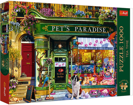 Trefl premium plus tea time pet's paradise legpuzzel - 1000 stukjes - vanaf 12 jaar