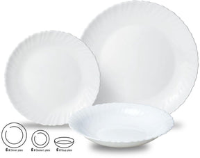 Kinghoff 1875 - glazen dinerset - 18 delig - elegantie en functionaliteit in één