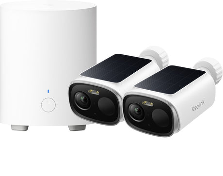 Reolink 5mp draadloos beveiligingssysteem - lokale opslag - geen maandelijkse kosten - slimme detectie - 2.4 5ghz - ip67 - hub 1 lite met 2x argus series b340s