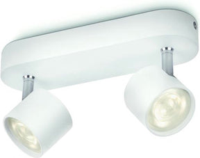 Philips led philips star opbouwspot - 2-lichts - wit