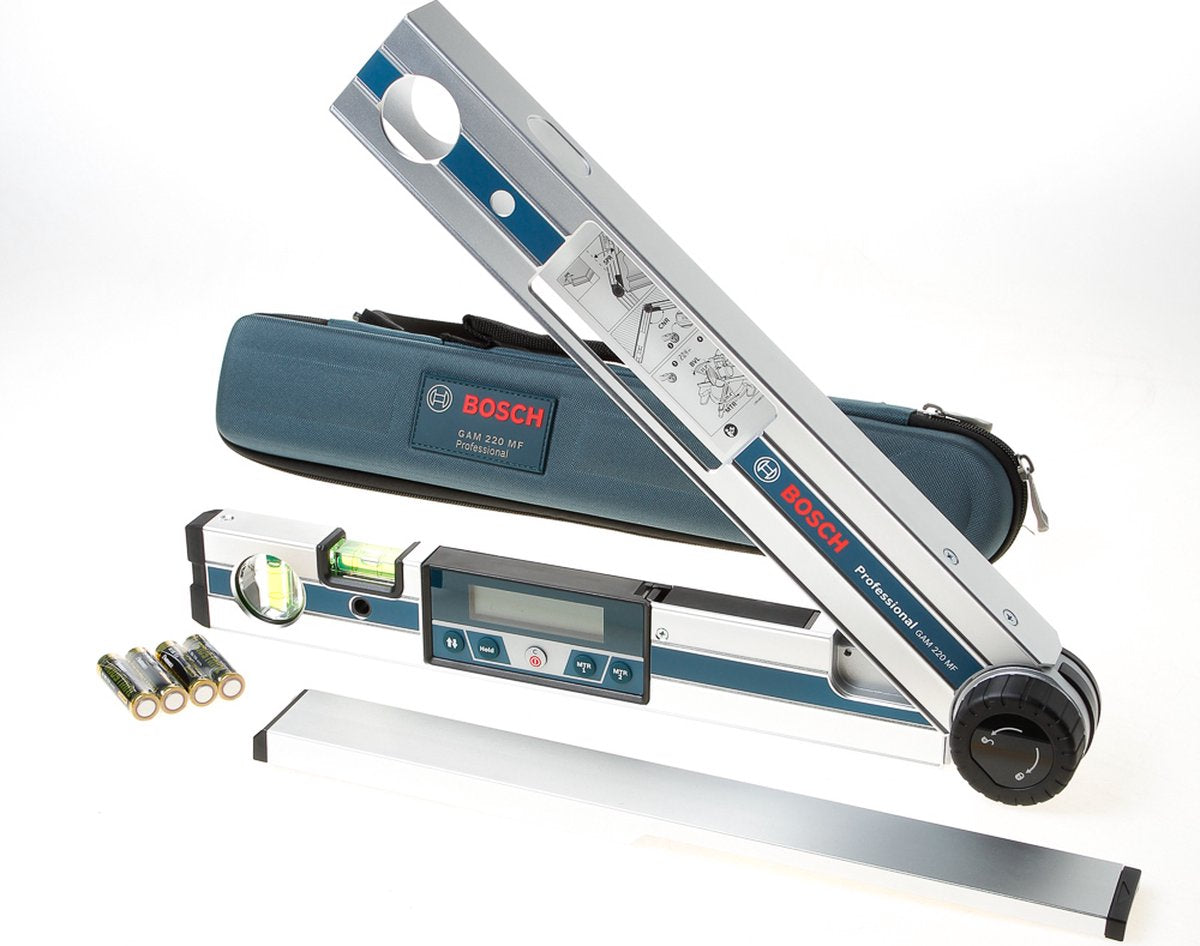 Bosch professional gam 220 mf hoekmeter - incl. waterpas