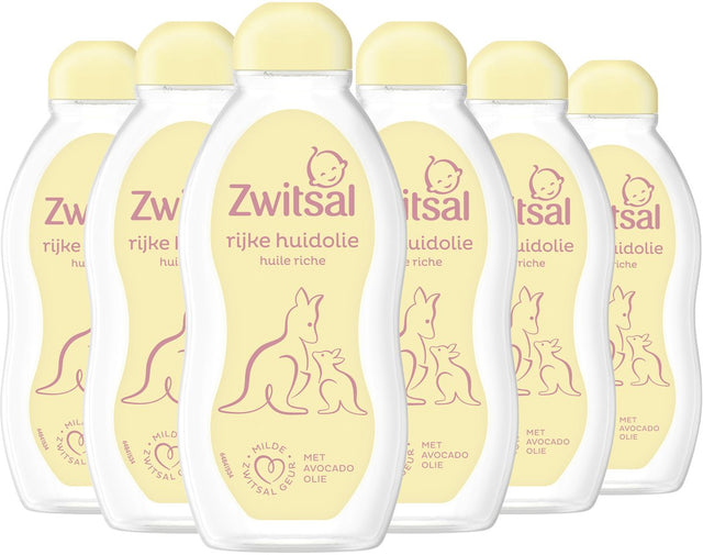 Zwitsal - rijke huidolie - baby - 6 x 200 ml