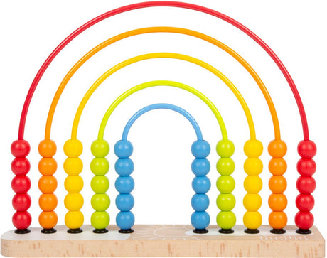 Small foot - houten motoriekspiraal regenboog