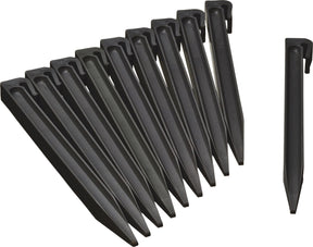 Nature - grondpennen (10 st.) - h26,7cm - zwart - voor borderranden