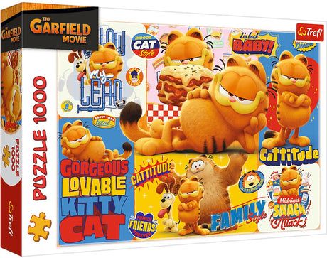 Trefl puzzel garfield 1000 stukjes - cartoon puzzel voor kinderen en volwassenen.