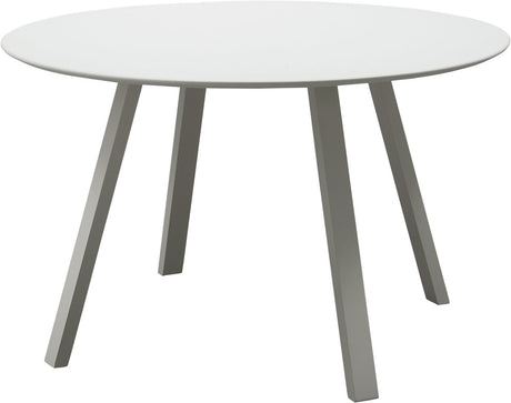 Woood auke tuintafel - aluminium - mist grijs - 75x120x120