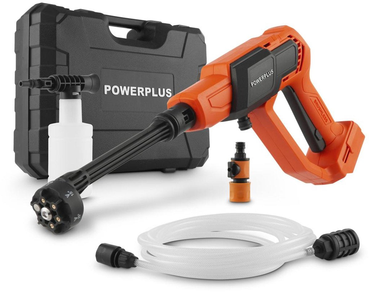 Powerplus - dual power garden - powdpg80630 - borstelloos - hogedrukreiniger - 20v - excl. batterij en lader