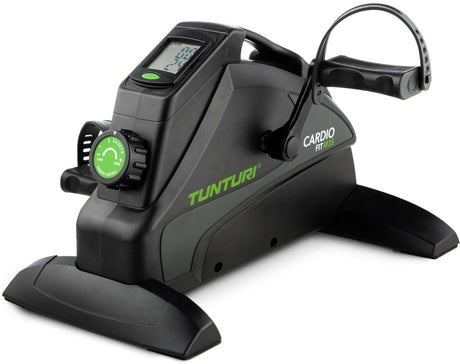 Tunturi cardio fit m35 stoelfiets - hometrainer - minibike met instelbare weerstand - fietstrainer magnetisch geremd - bureaufiets