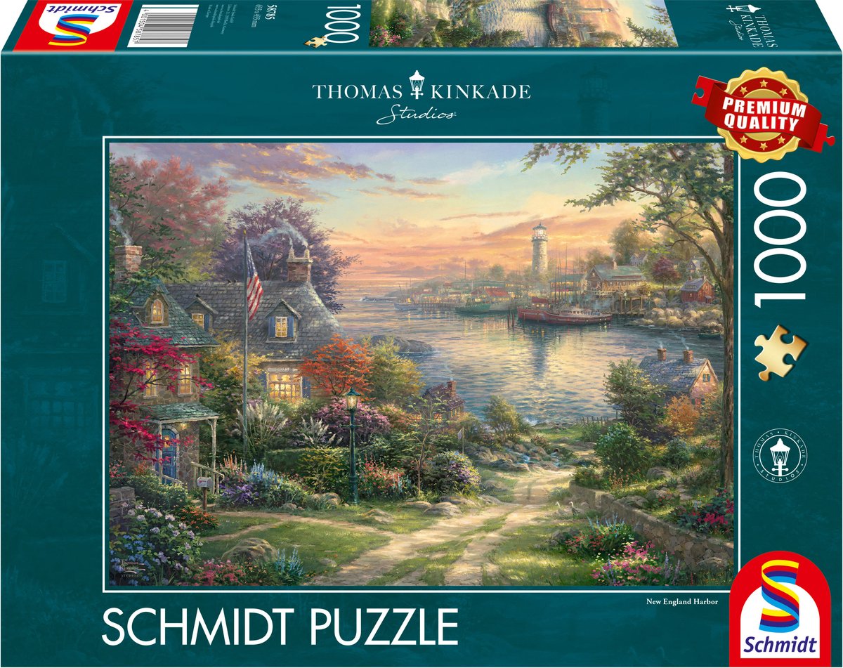 Schmidt puzzel new england haven - legpuzzel 1000 stukjes landschap.