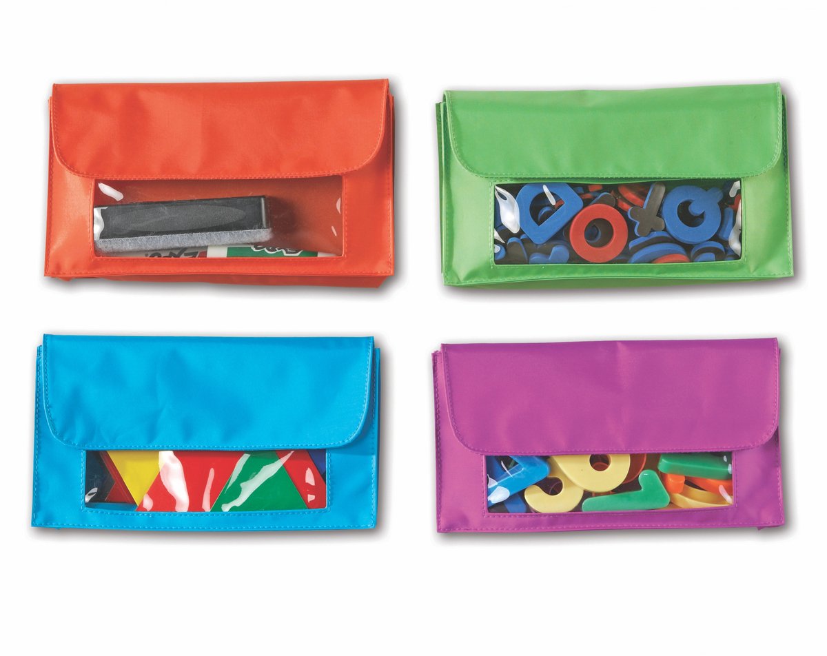 Learning resources magnetische etui's opbergtasjes (4 stuks) - 3+