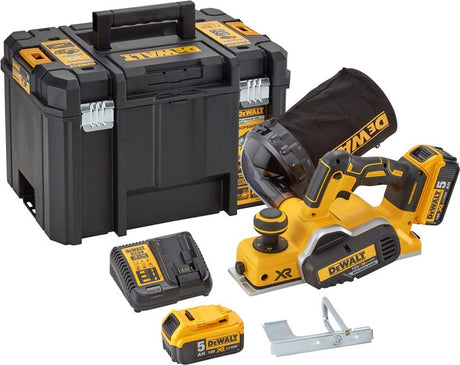 Dewalt dcp580p2 accu schaafmachine 18v xr 5.0ah in tstak