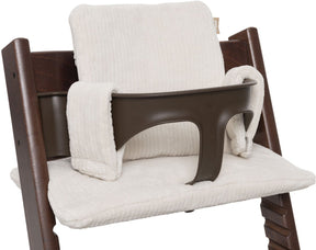 Jollein stoelverkleiner meegroei - 46x30cm - cloudy rib oatmeal