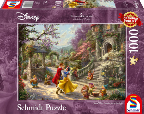 Schmidt - legpuzzel - disney, sneeuwwitje, dans met de prins - thomas kinkade studios - 1000 stukjes - volwassenen - vanaf 12 jaar