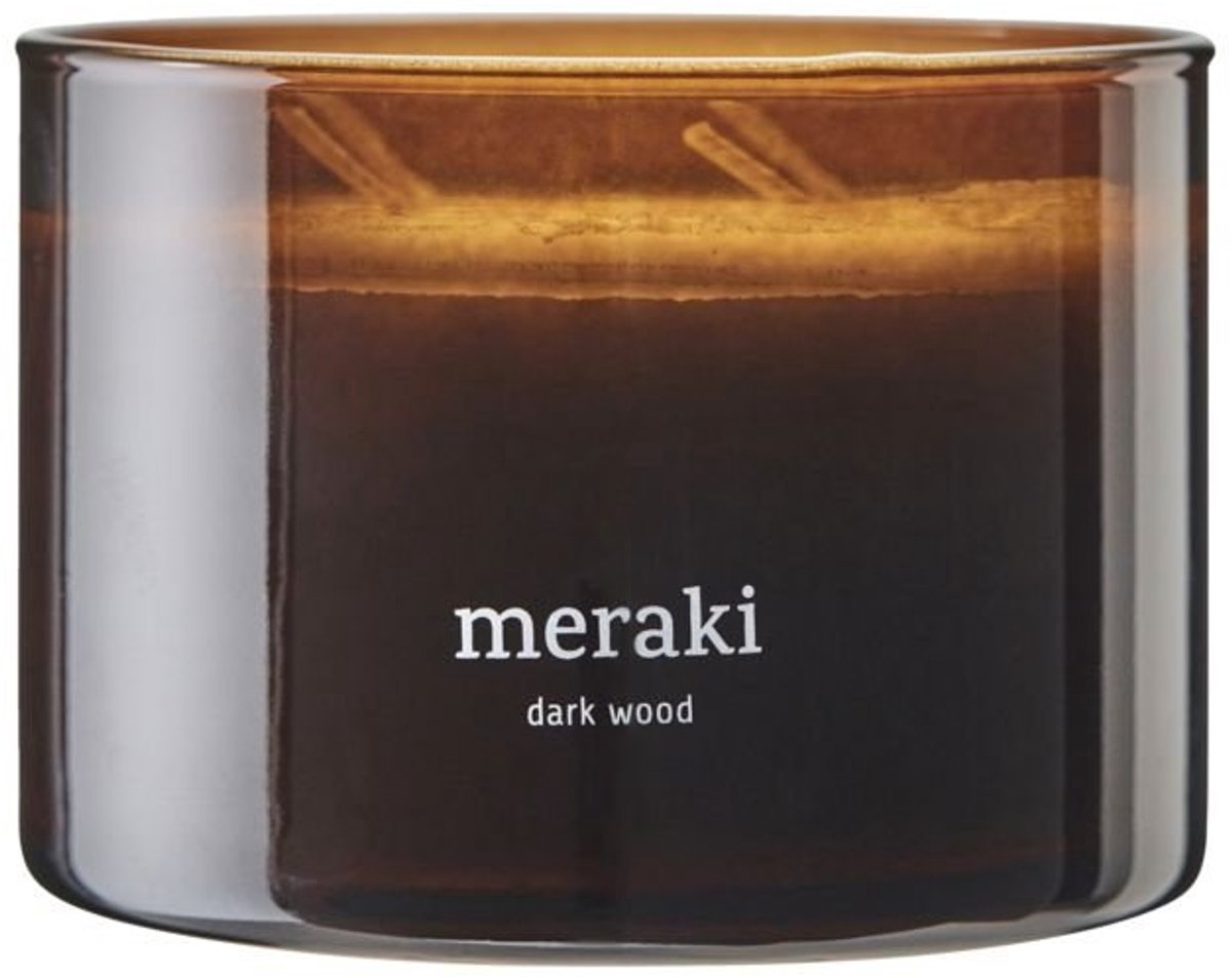 Meraki geurkaars dark wood groot