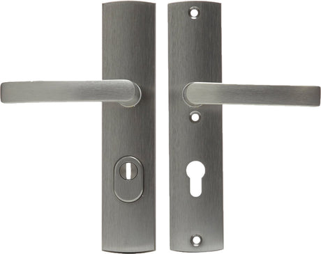 Axa veiligheidsbeslag kruk-kruk - langschild - pc72 - type 6665-10 - met kerntrekbeveiliging - skg*** - rvs