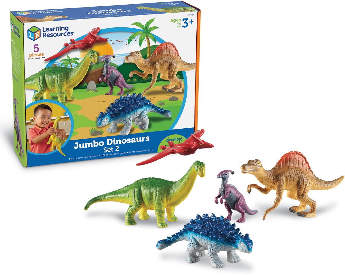 Learning resources jumbo dinosaurussen set 2 - speelfiguren - 3+