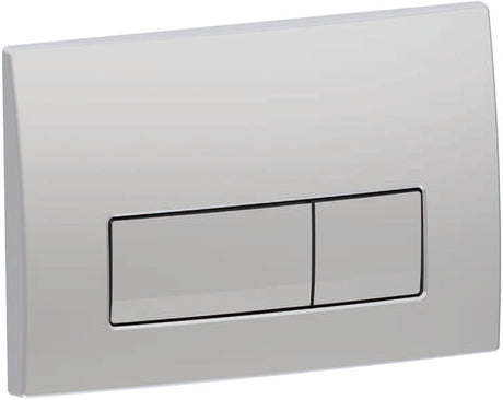 Geberit delta50 bedieningsplaat - 2-toets spoeling - rechthoekige knoppen - mat chroom