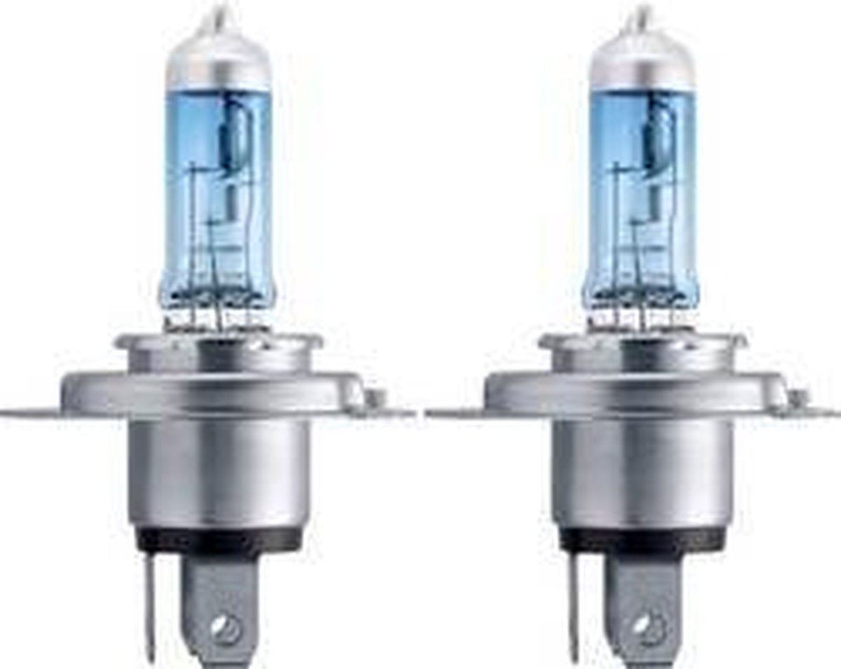 Philips h4 - reservelampen – white vision - 12v 60 55w - 2 stuks