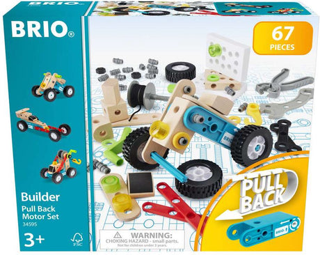 Brio builder pull back motor set - 34595 - speelgoedgereedschapsset - vanaf 3 jaar