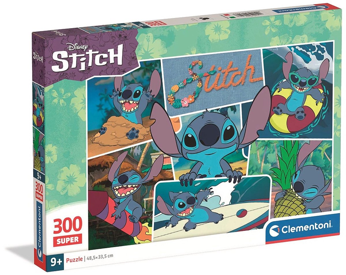 Clementoni - puzzel - 300 stukjes - stitch 2025 - puzzel voor kinderen - vanaf 9 jaar