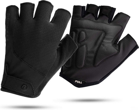 Rogelli essential heren fietshandschoenen - zomer - korte vinger - zwart