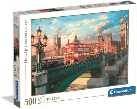 Clementoni - puzzel - 500 stukjes - westminster bridge - puzzel voor volwassenen - high quality collection