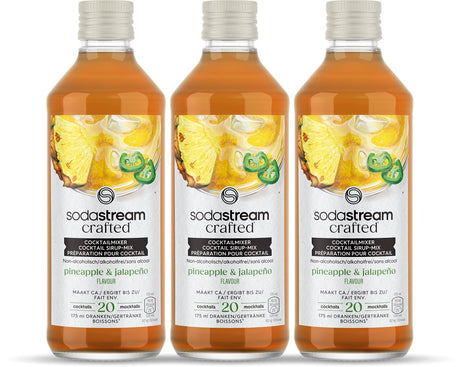 Sodastream crafted mixers pineapple jalapeno siroop - 3 pack