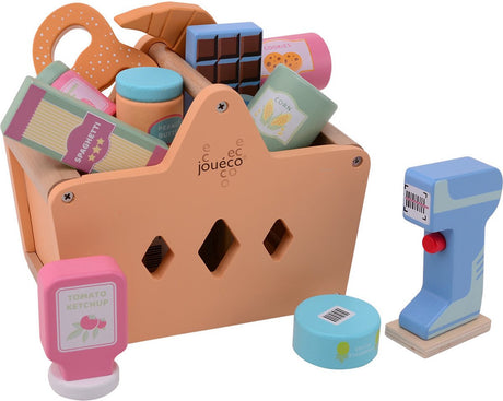 Jouéco - winkelmand met boodschappen én scanner - 17.3 cm