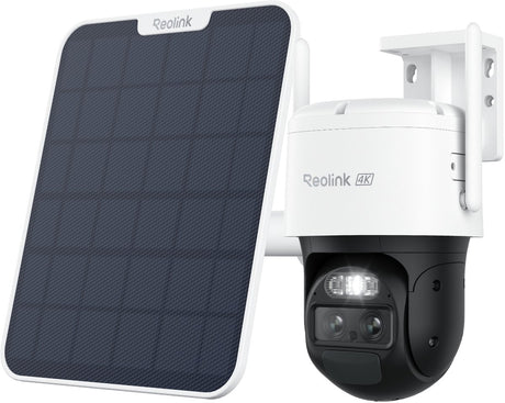 Reolink b770 + solar, 4k dual-lens wifi 6 ptz batterijcamera met 6w zonnepaneel