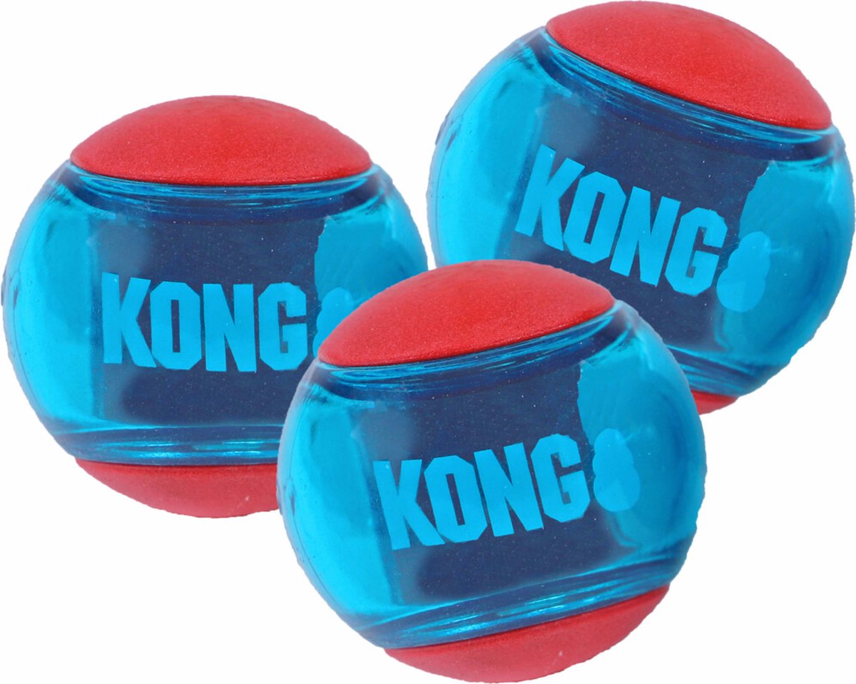 Kong rubber stuiterbal met pieper m