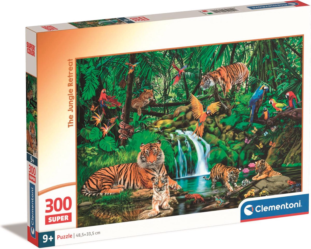 Clementoni - puzzel - 300 stukjes - jungle retreat - puzzel voor kinderen - vanaf 9 jaar