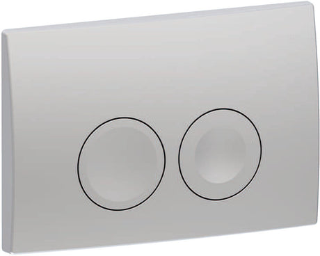 Geberit delta25 bedieningsplaat - 2-toets spoeling - ronde knoppen - mat chroom
