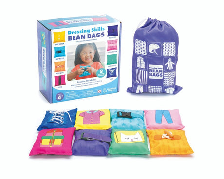 Learning resources educatief speelgoed - dressing skills bean bags multicolor. - 3+
