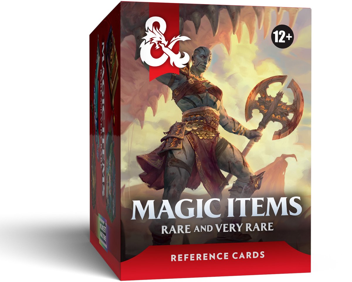Dungeons dragons reference cards - magic items (rare and very rare)