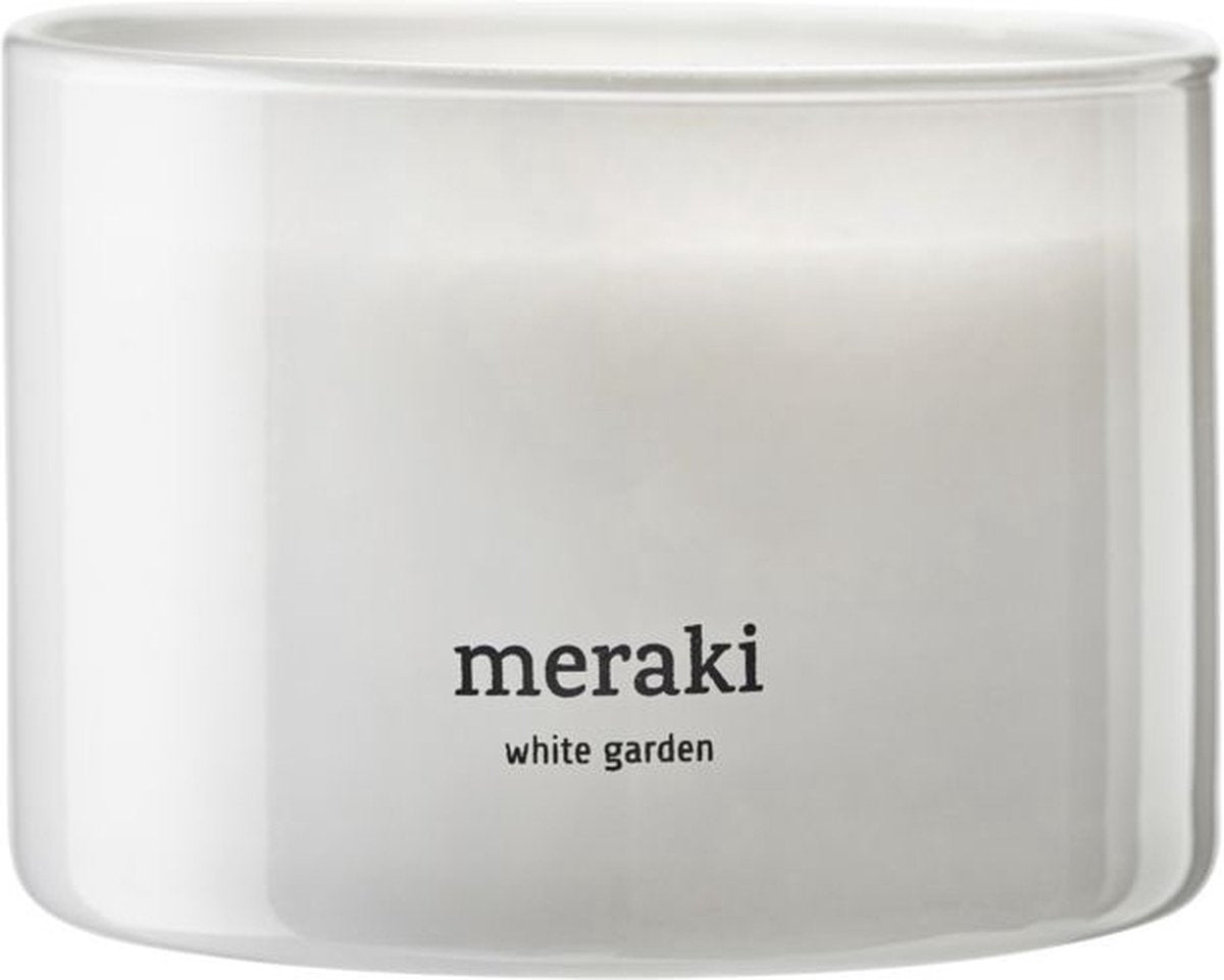 Meraki geurkaars white garden groot