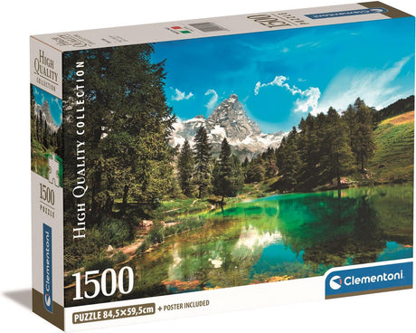 Clementoni - puzzel - 1500 stukjes - blue lake - puzzel voor volwassenen