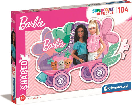Clementoni - puzzel - 104 stukjes - barbie - kinderpuzzel - vanaf 6 jaar