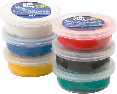 Silk clay standaard kleuren, 6x14gr.