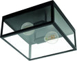 Eglo charterhouse plafondlamp - e27 - 36 cm - glas - zwart