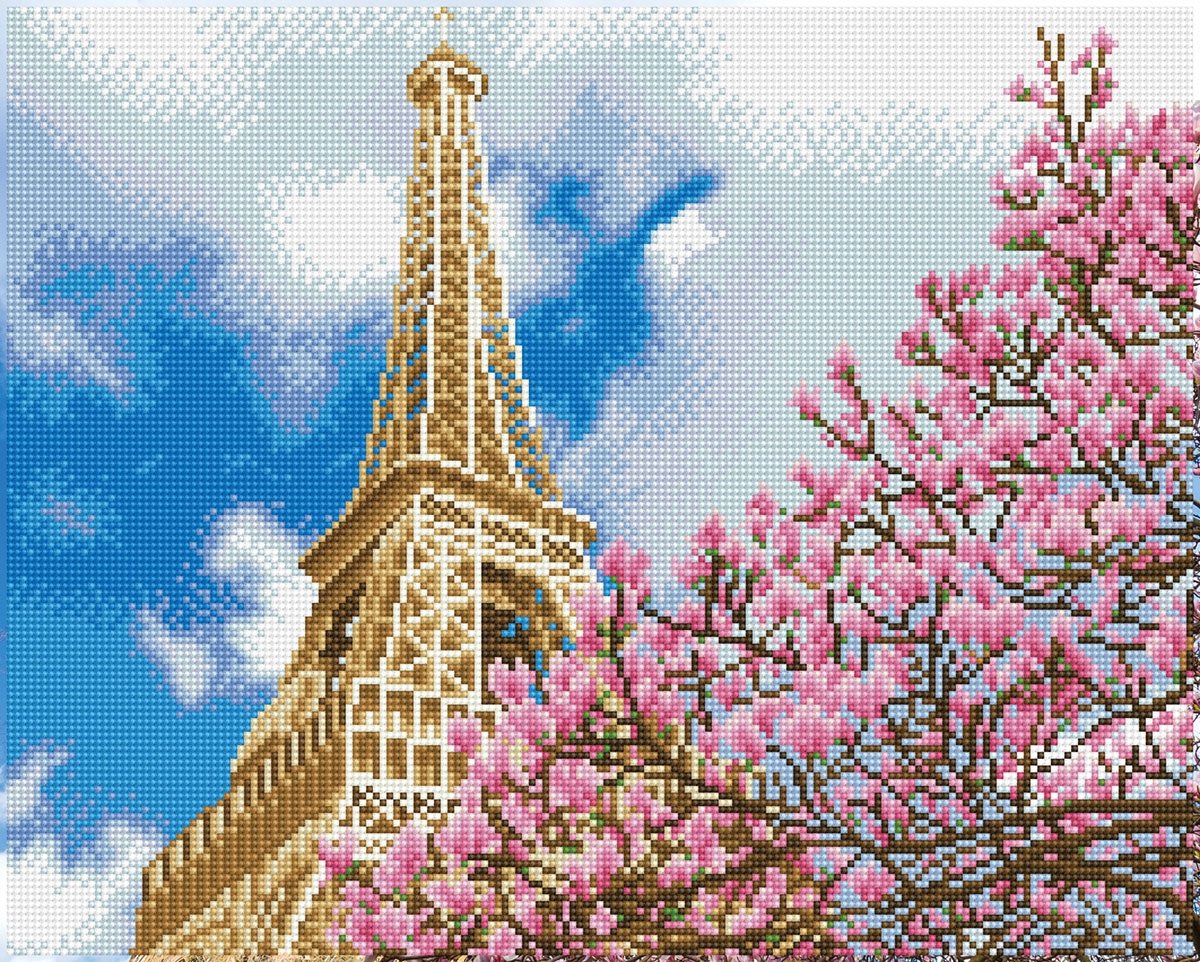 Diamond dotz® diamond dotz la tour eiffel - diamond painting - 24.500 dotz - 50x40 cm
