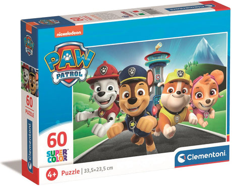 Clementoni legpuzzel super color paw patrol, 60st.