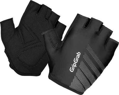 Gripgrab - ride padded korte vinger zomer fietshandschoenen met lichte padding - zwart - unisex - maat xl