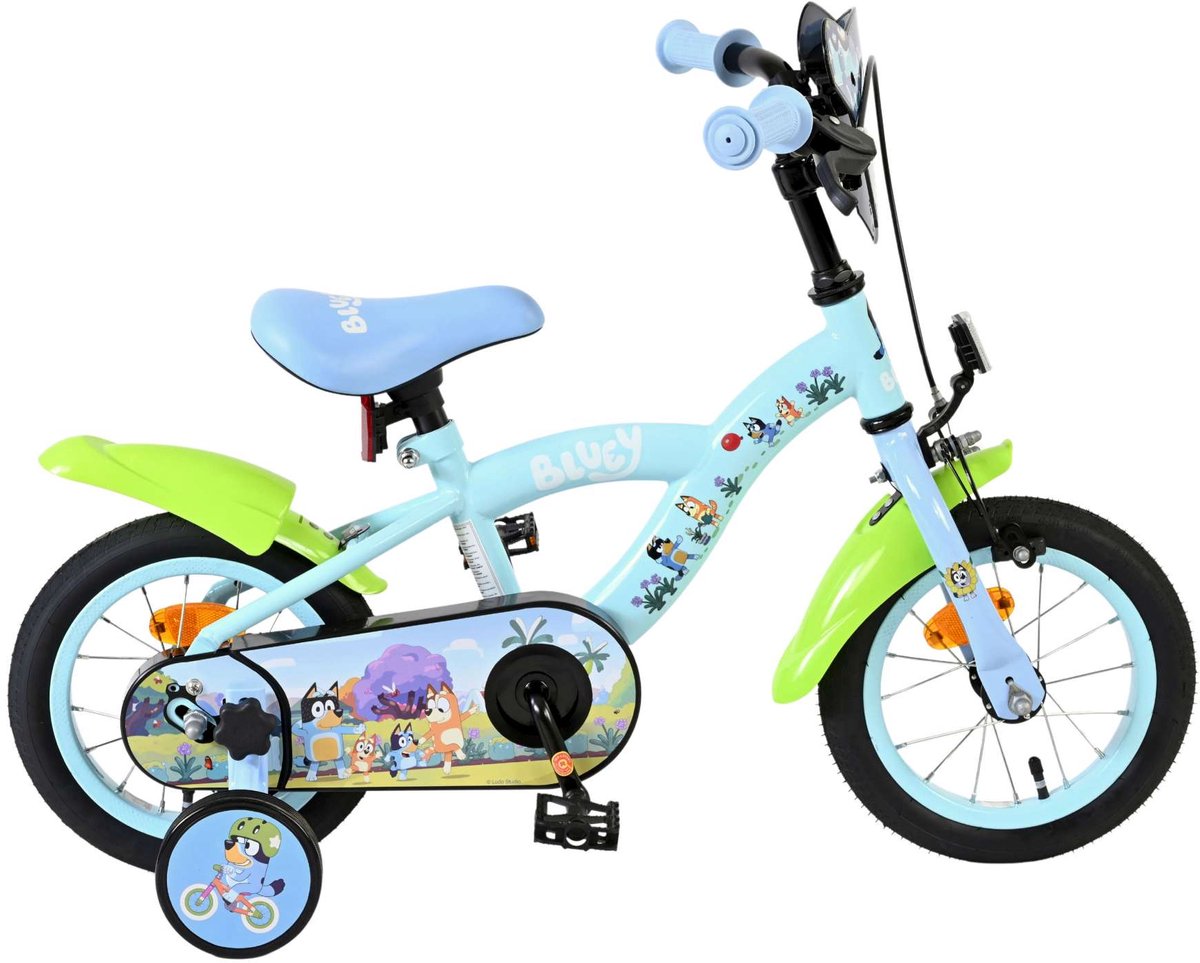 Volare bluey kinderfiets - uni - 12 inch - lichtblauw