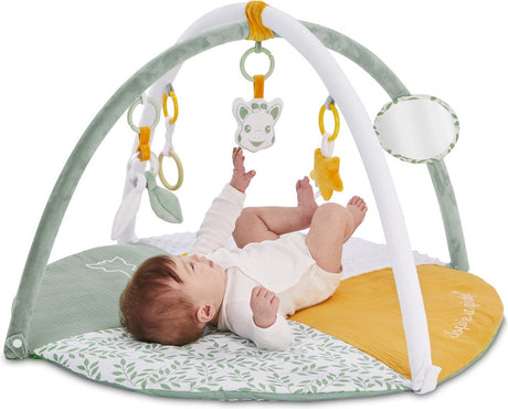 Sophie la girafe sophie de giraf reverso activity foto speelkleed - babygym - speelmat - machinewasbaar - vanaf 0 maanden - 50 x 90 x 90 cm - groen geel wit