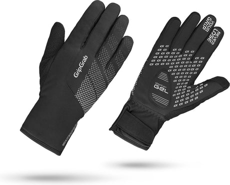 Gripgrab - ride waterproof winter fietshandschoenen lange vinger waterdicht met padding - unisex - zwart - maat xl